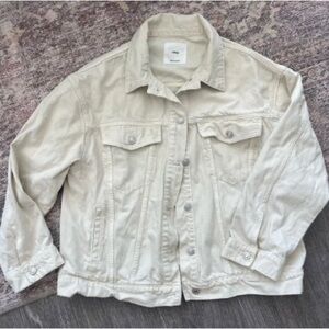 Women's Beige Denim Jacket